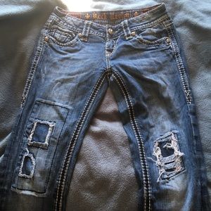Rock Revival Distressed Blake Straight Jeans